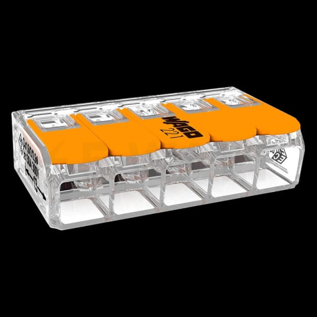 Клема Wago COMPACT 221-615 5-дротова 0,5-6мм2