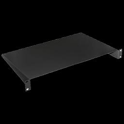 Полиця консольна чорна 1U 19" 280 мм 9005