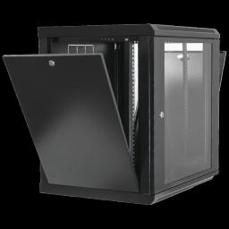 Шафа 19"12U, 600х600х640мм акрилове скло, чорна