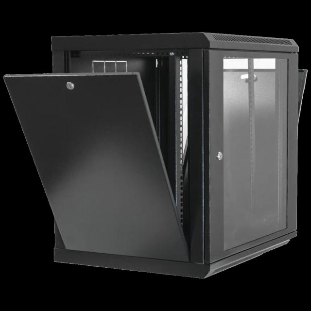 Шафа 19"15U, 600x500x773мм акрилове скло, чорна