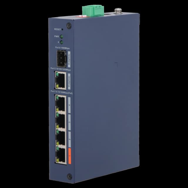 Комутатор 4 порти керований Dahua DH-CHS4106-4ET-60 PoE