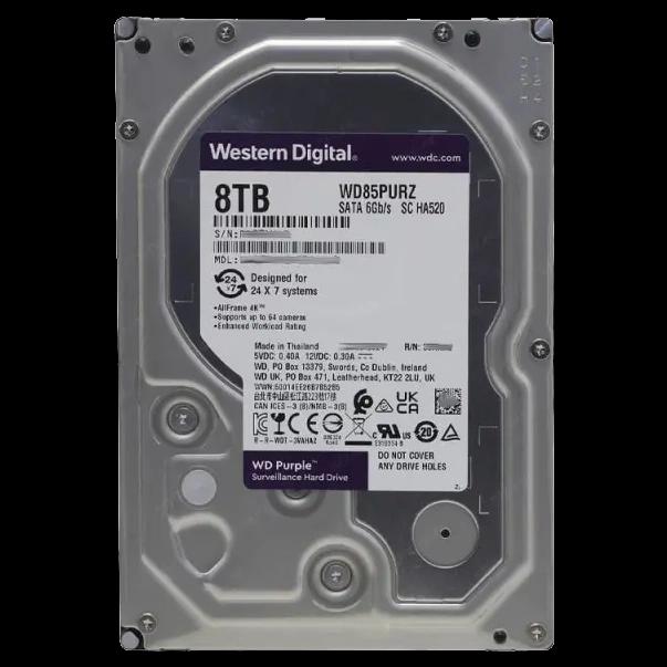 Жорсткий диск внутрішній Western Digital Purple WD85PURZ 8Тб