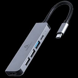 Док станція Cablexpert A-CM-COMBO5-03 USB-C 5-в-1