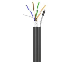 Кабель OK-net трос 500м КППЕт-ВП (100) 4 2 0,51 (FTP-cat.5E) OK-net, СU, ПЭ, экр., З трос. 7 * 0,5
