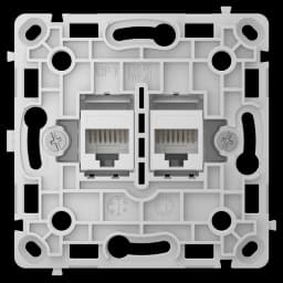 Механізм інтернет розетки Ajax OutletCore (LAN) vertical white