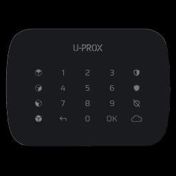 Бездротова сенсорна клавіатура для чотирьох груп U-Prox Keypad G4 Black