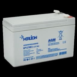 Акумуляторна батарея MERLION AGM GP1270F2 12В 7А•г
