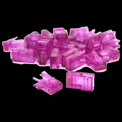 Конектор Ritar RJ-45 8P8C UTP Cat-5 (100 шт/уп.) Q100 Violet
