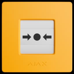 Сповіщувач Ajax Manual Call Point (Yellow) ручний бездротовий