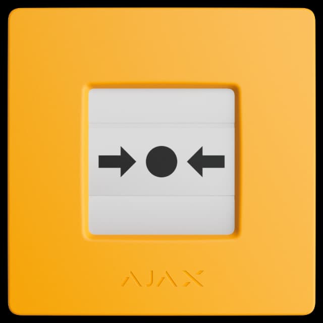 Сповіщувач Ajax Manual Call Point (Yellow) ручний бездротовий