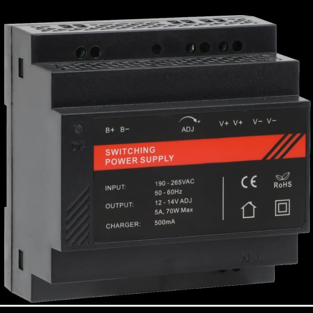Блок живлення на DIN рейку DR12060-02B 12V/5A