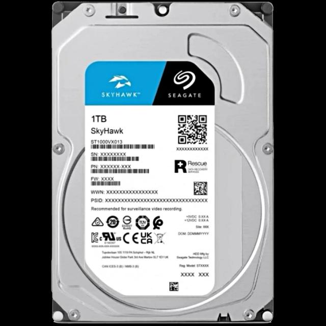 Жорсткий диск внутрішній Seagate SkyHawk ST1000VX013 1Тб