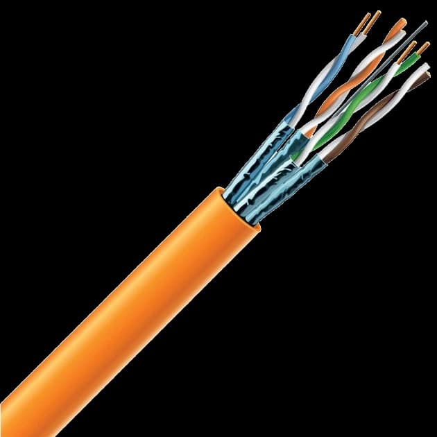 Кабель вита пара ЗЗКМ (S/FTP мідь внутрішній) Cat 6A 4x2x23 AWG LSZH (к) 305 м