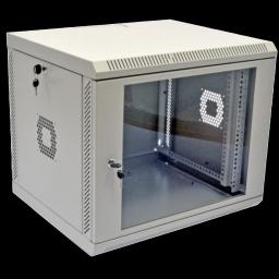 Шафа 19" 9U 600х350х507 мм акрилове скло сіра