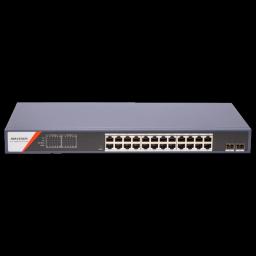 Комутатор 24 порти керований Hikvision DS-3E1526P-SI-24P2F