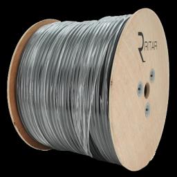 Кабель коаксіальний з живленням 305 м RITAR B305-3C2V + 2x0.5mm, 0,5 мм.CU, 64x0.12m CCA