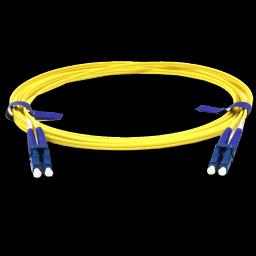 Патчкорд оптичний CMS LC/UPC-LC/UPC SM 1.5 м Duplex Slim