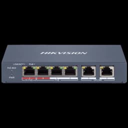 Комутатор 6 портів керований Hikvision DS-3E1106HP-EI