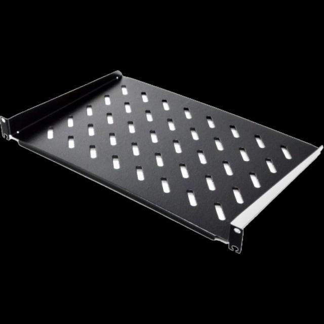 Полиця консольна чорна 19" 1U 350мм