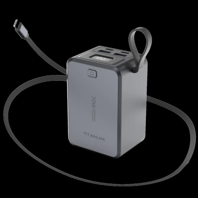 Повербанк TITANUM TPB-WP049 PD70W Grey 20000mAh