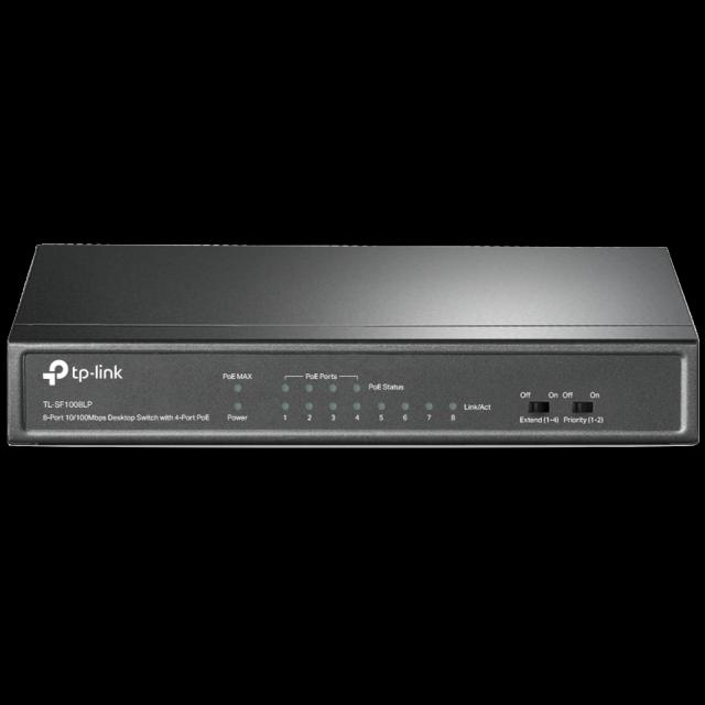 Комутатор 8 портів некерований TP-LINK TL-SF1008LP PoE