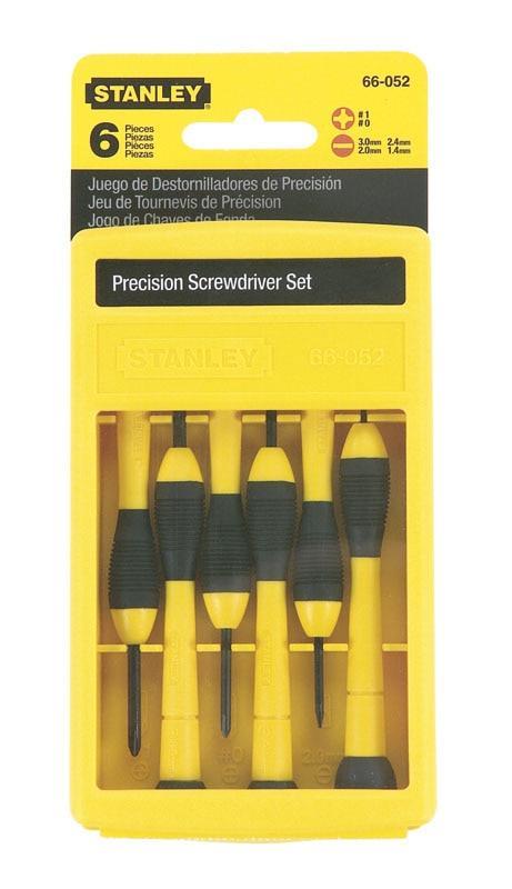 Викрутки Stanley Instrument прецизійні, SL,PH, набір 6шт