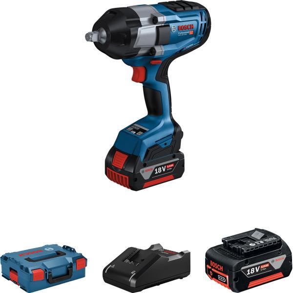 Гайковерт ударний акумуляторний Bosch Professional GDS 18V-1000 18В акб 2х5А·год 0-1000Нм 0-1750об/хв 0-2600уд/хв M6-M16 кейс ЗП 3.5кг