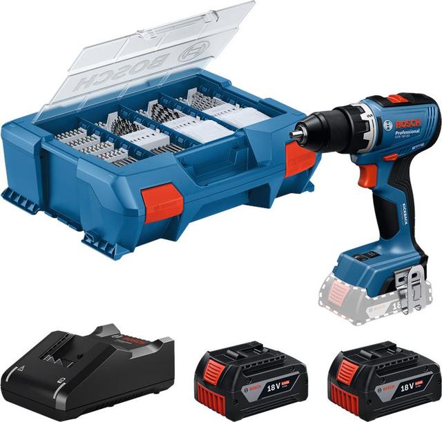 Шурупокрут-дриль акумуляторний Bosch Professional GSR 18V-65 18В 3х4А·год 31·63·76Нм 0-550/0-2100об/хв ЗП 1.06кг