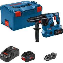 Перфоратор акумуляторний ударний Bosch Professional GBH 18V-28 CF SDS plus 18В акб 2x8А·год 0-4220уд/хв 3.3Дж кейс L-BOXX 3.3кг