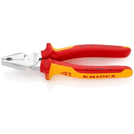 Плоскогубці KNIPEX діелектричні для робіт під напругою 10000В 180мм 0.247кг