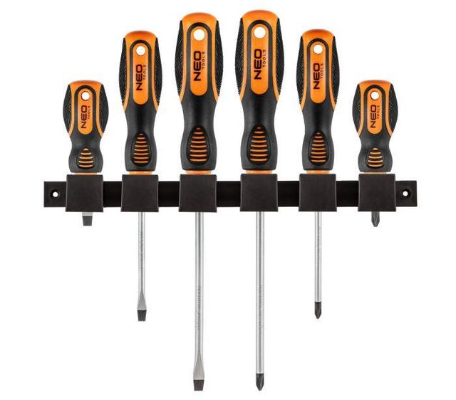 Викрутки Neo Tools SL,PH, сталь CrV, набір 6шт