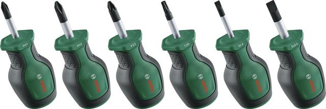 Викрутки Bosch PH, PZ, TX, SL, сталь CrV набір 6шт