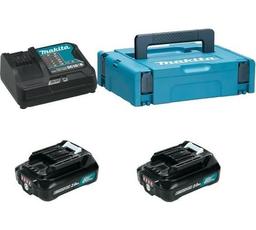 Набір акумулятора та зарядного пристрою Makita 197658-5 СXT BL1021B 2х10.8В 2А·год DC10SB кейс Makpac 1