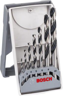 Набір свердел по металу Bosch Professional HSS-PointTeQ, 2-10мм, кейс, 7шт