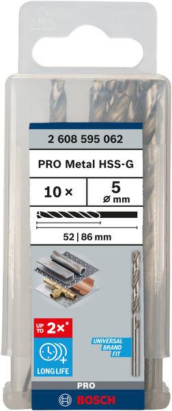 Свердло Bosch Professional HSS-G 5 по металу, 5мм, 10шт