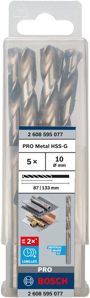 Свердло Bosch Professional HSS-G по металу, 10мм, 5шт