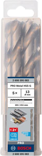 Свердло Bosch Professional HSS-G по металу, 13мм, 5шт
