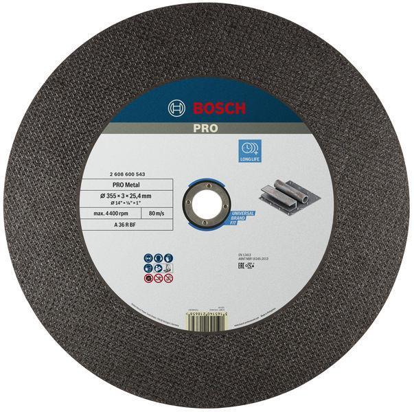 Диск відрізний Bosch Professional для металу 355x3x25.4мм