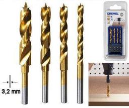 Свердло по дереву Dremel, набір 4шт