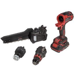 Набір акумуляторних інструментів Vitals Master COMBO KIT 3.2 18В модулі шурупокрута пилки ланцюгової шліфмашини акб 1х2А·год 1х4А·год ЗП кейс