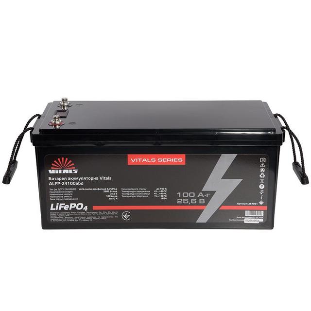 Батарея акумуляторна Vitals ALFP24100abd 24В 100А·год 2560Вт·год LiFePO4 19.8кг
