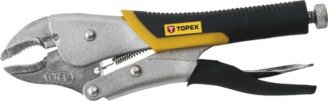 Кліщі затискні TOPEX, 0-40мм, храповий механізм, 225мм, CrV