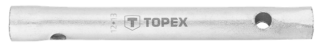 Ключ торцевий TOPEX, трубчастий, двосторонній, 130мм, 12х13мм