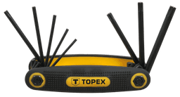 Ключі Torx TOPEX, T9-T40, складаються в ручку, набір 8шт