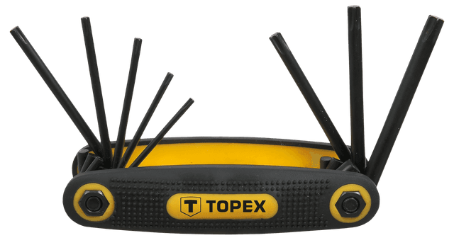 Ключі Torx TOPEX, T9-T40, складаються в ручку, набір 8шт