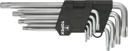 Ключі Torx TOPEX, довгі, CrV, T10-T50, набір 9шт