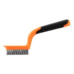 Щітка дротяна Neo Tools пряма, 5х11 рядів, прямий дріт 0.3мм, 1800мм, двокомпонентне руків'я