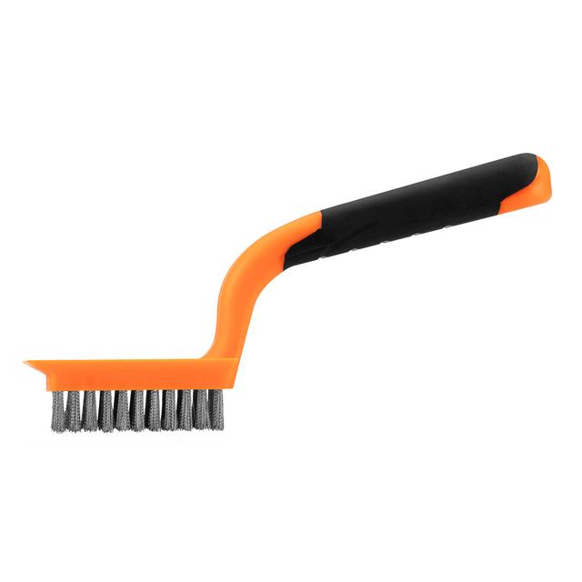 Щітка дротяна Neo Tools пряма, 5х11 рядів, прямий дріт 0.3мм, 1800мм, двокомпонентне руків'я