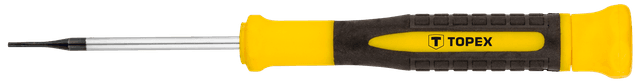 Викрутка TOPEX Torx, прецизійна, T5x50мм, сталь CrV