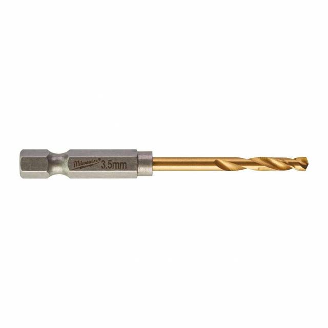 Свердло по металу Milwaukee RedHEX HSS-G TiN, 3.5х25х69мм, 2шт